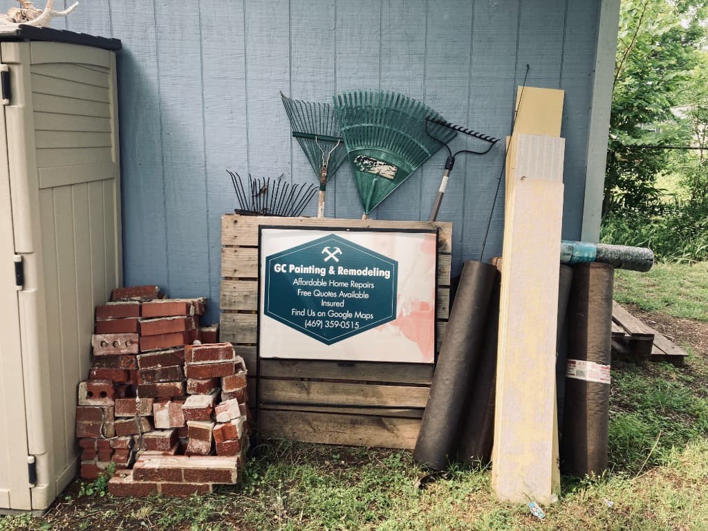 Home renovation tools on wooden table Home renovation tools on wooden table