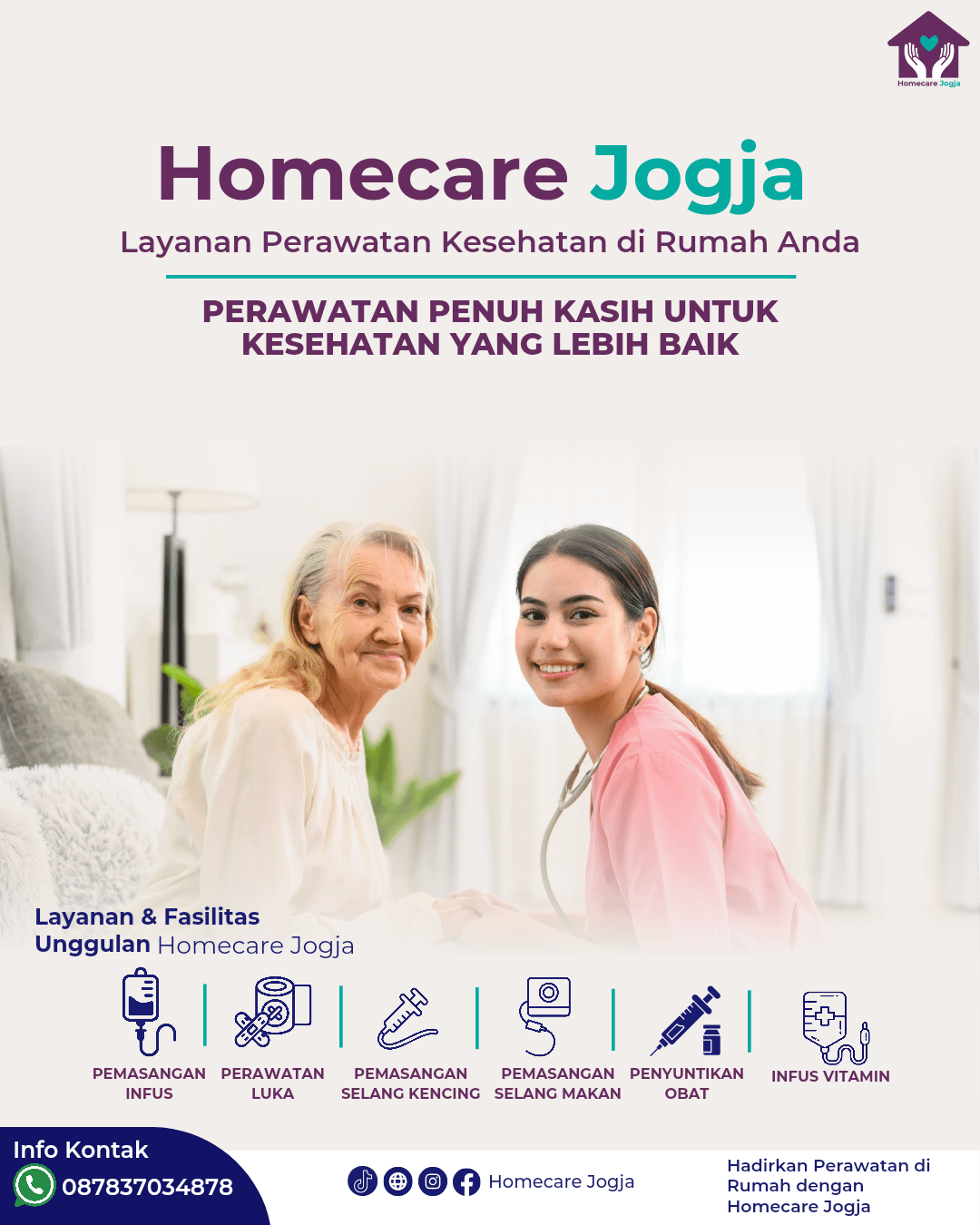 Caring professional assisting a patient Caring professional assisting a patient