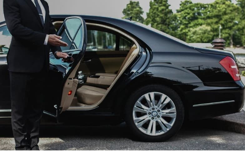 Luxury car with driver Luxury car with driver