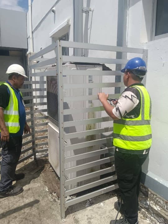 Professional electrician working Professional electrician working