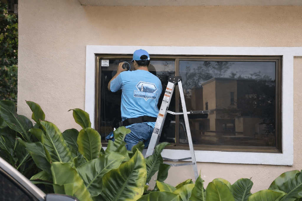 technician restoring stained glass surfaces technician restoring stained glass surfaces