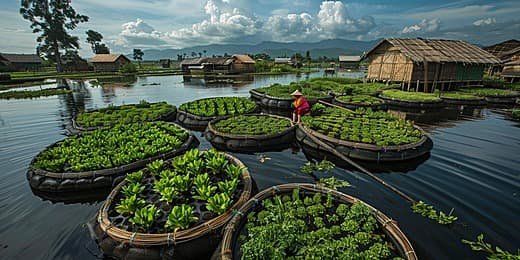 Innovative aquaculture farming setup Innovative aquaculture farming setup